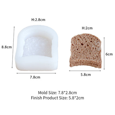 Wholesale Silicone-Toast Bread Slice Mold for Candle Making in Singapore - playthecandle