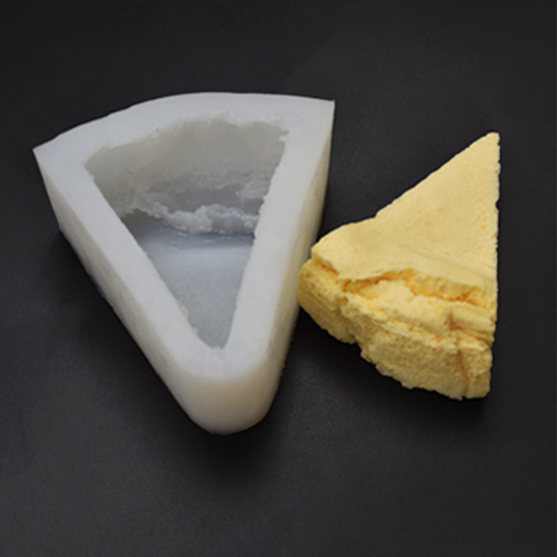 High Quality and Durable Silicone Cheese Cake Slice Mold for Candle Making - playthecandle