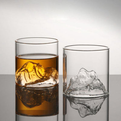 Wholesale Glass Cup 150ml Ice Mountain Candle Container - Perfect for Gel Candle Art - playthecandle