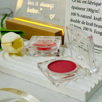 Illuminate Your Beauty Routine with Blusher Case Transparent Square featuring Aluminium Palette - A Chic Cosmetic DIY Essential - playthecandle