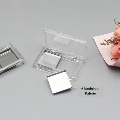 Organize Your Beauty Essentials with Concealer Case Transparent Rectangular featuring Magnet Aluminium Palette 2-Cavity - Your Stylish Makeup Companion - playthecandle