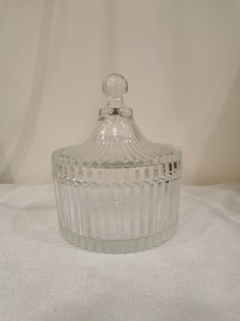 Glass Cup - Candy Jar with Lid Medium - playthecandle