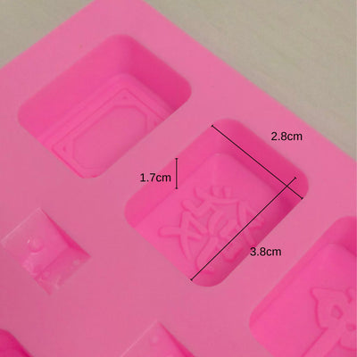 Silicone-Mahjong Mold(available 2 options 21-Cavity & 14-Cavity) for Soap/Candle Making Wholesale - playthecandle