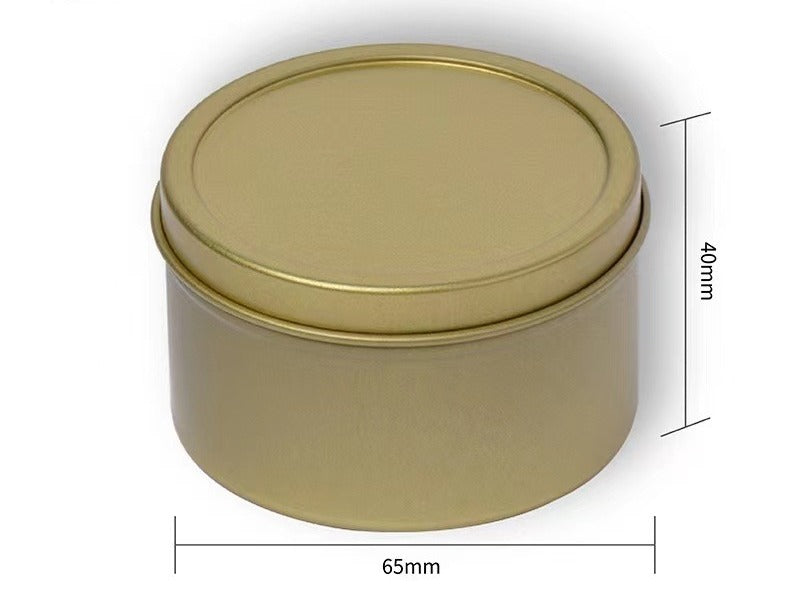 Wholesale Aluminum Tin with Lid Gold/Silver for Aromatherapy Scented Soy Candle in Singapore - playthecandle