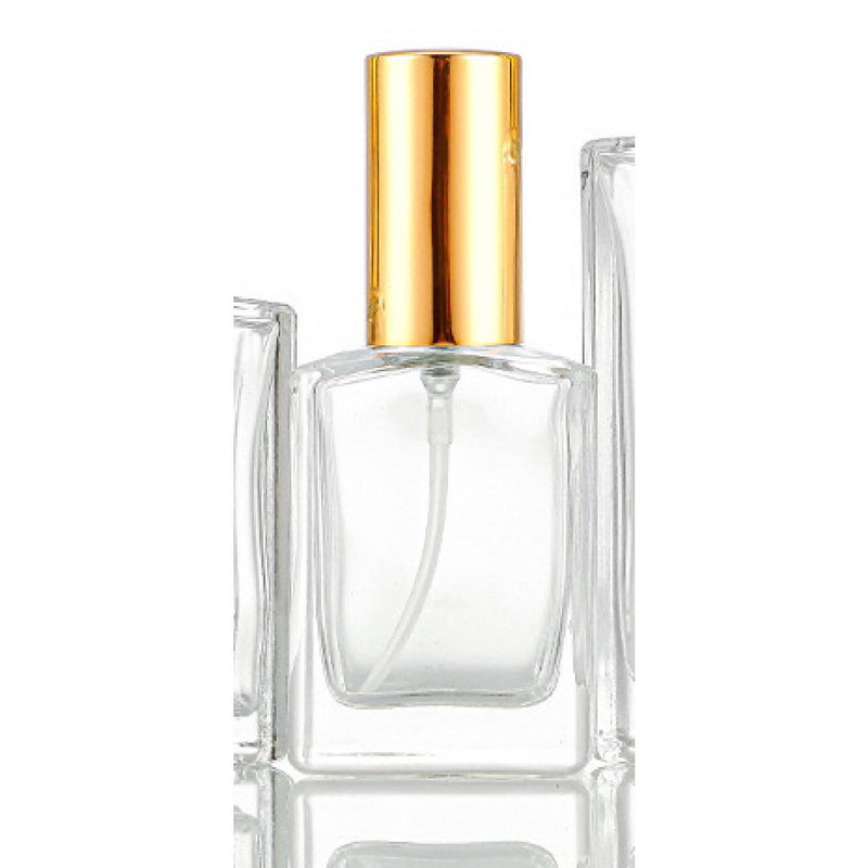 Opulence Perfume Spray Rectangle Glass with Gold Cap (30ml/50ml) - playthecandle