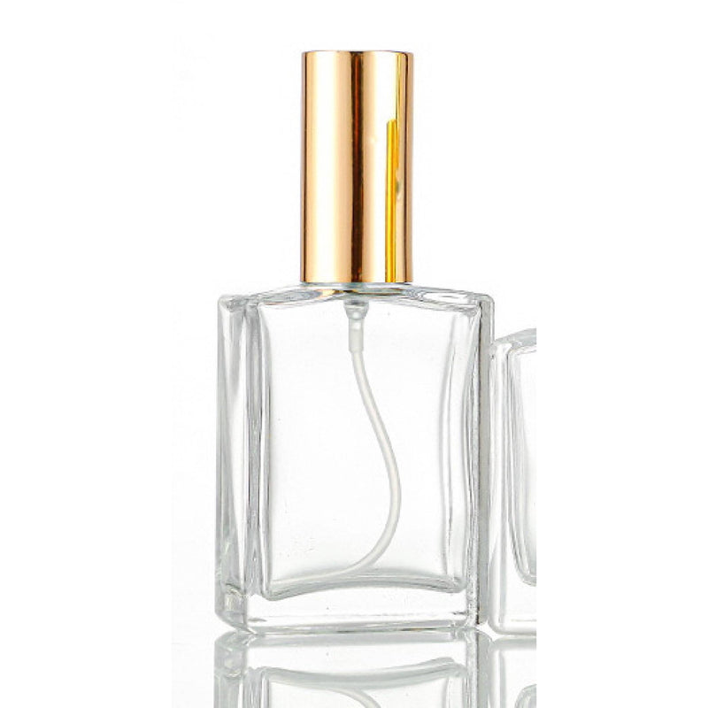 Opulence Perfume Spray Rectangle Glass with Gold Cap (30ml/50ml) - playthecandle
