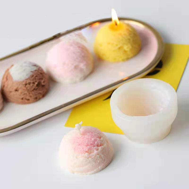 Silicone-Ice Cream Scoop Mold - playthecandle