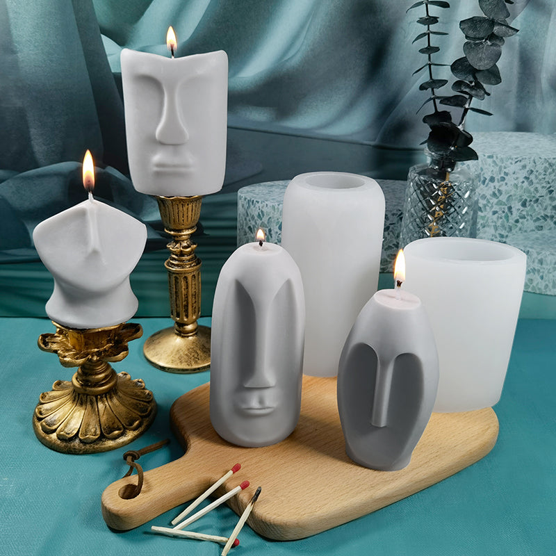 Silicone-Nordic Design Wide Face Mold - playthecandle