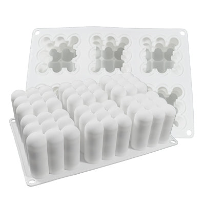 Silicone-Big Bubble Cube Mold - 6 Cavity - playthecandle