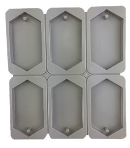 Silicone-Tablet Hexagon Mold 6-Cavity - playthecandle