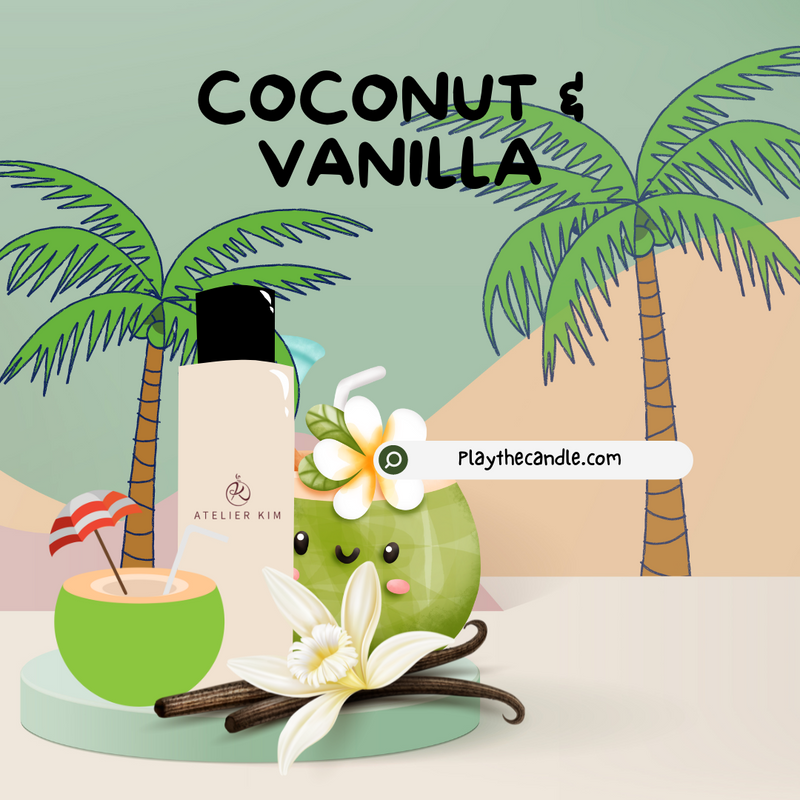Fragrance Oil - Coconut and Vanilla - playthecandle