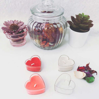 PC Plastic Tealight Container with Free Tealight Wick Set - playthecandle