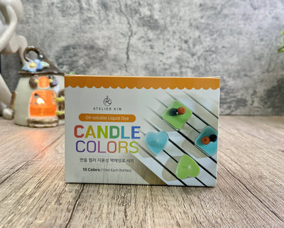 Candle Liquid Dye 10 Colors Set / Play The Color Oil-Soluble (10ml/color) - free color recipe - playthecandle