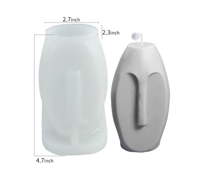 Silicone-Nordic Design Long Face Mold - playthecandle