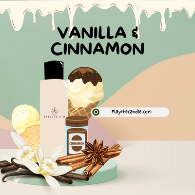 Fragrance Oil - Vanilla and Cinnamon 10ml / 50ml / 100ml / 500ml / 5kg - playthecandle